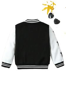 Chaquetas Varsity de Béisbol de Lana Negra con Logotipo Personalizado de Alta Calidad para Adultos y Niños, Estilo Casual, Chaquetas Bomber al por Mayor - Product Image 3