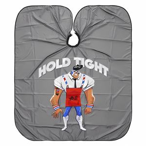 Cape de barbier personnalisée en tissu lourd, cape de barbier professionnelle à pression, imperméable, respirante, impression par sublimation - Product Image 4