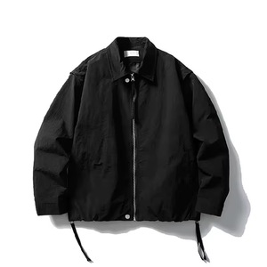 Custom Men's Winter Quilted Hooded Jacket Windproof & UV Protection Stand Collar Zipper Breathable Spandex/Polyester Fabric - Product Image 3