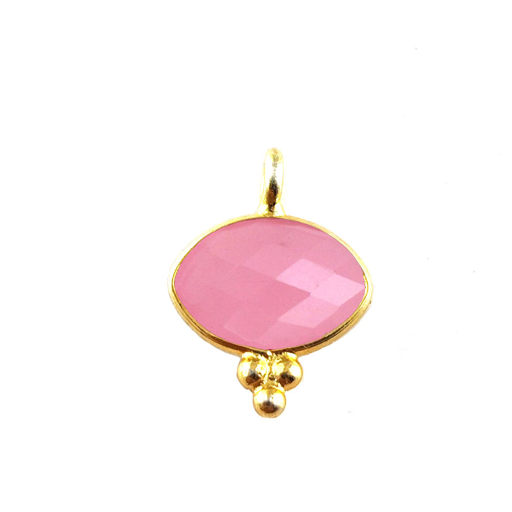 พลอยคาลซิโดนีสีชมพู