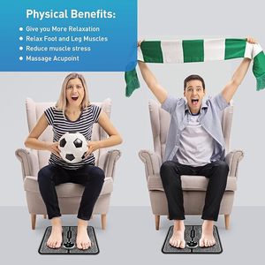 Meilleur nouveau <span class=keywords><strong>tapis</strong></span> de massage des pieds intelligent, réglable, sans fil, électrique, chauffant, vibrant, EMS, pour un usage domestique - Product Image 4
