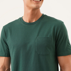 T-shirts en coton pour hommes, coupe ajustée, 180 g/m², haute qualité, couleurs vives, fabrication OEM, pour la vente en gros, vêtements de mode, tenue décontractée d'été - Product Image 4