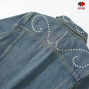 Chaqueta Vaquera para Hombre, Ropa Casual, Tela Premium, Servicios de Logotipo Personalizado OEM y ODM Disponibles, Color Personalizado - Product Image 3