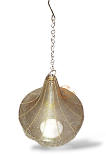 Antique Moderne Marocain Lampe LED Unique Pendentif Design Suspendu Treillis Métallique Laiton Fer Dur Émail Découpé Halloween Métal Artisanat - Product Image 3