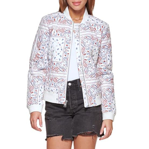 Custom Made <b>Lightweight</b> Women's Bomber <b>Jacket</b> Top Trending Long Fabric Direct Factory Sale OEM Design Cotton Filling Knitted - Product Image 2