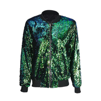 Vente en gros 2025 – Blouson court décontracté noir à sequins pour homme, coupe ample, style baseball, grandes tailles, également disponible pour femme