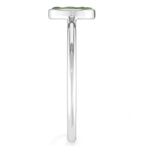 925 argent Sterling empilable anneau lunette réglage Fluorite forme brute cabine naturelle fantaisie à la mode unisexe fête de mariage - Product Image 5