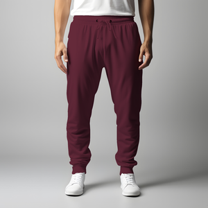 Pantalones Deportivos Casuales Morados para Hombre, Cintura Elástica con Cordón, Bolsillos Laterales, Transpirables, Tejido de Punto de Peso Medio, Estilo Otoñal - Product Image 6