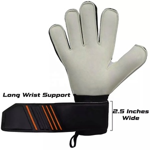 Gants de gardien de but pour hommes en cuir super doux et confortables, personnalisables, de haute qualité, respirants, antidérapants, avec sangle de poignet réglable et crochet - Product Image 3