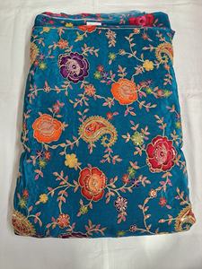 Top Rated Pure Crepe Woven Dyed Flower Embroidered Breathable Eco-Friendly Fabric Position Print Textile Home Textile Bag - Product Image 4