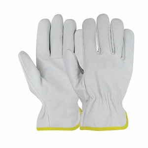 Guantes de Trabajo de Cuero de Grano de Búfalo de Alto Rendimiento, Guantes de Protección Industrial Resistentes al Calor para Jardinería - Product Image 1