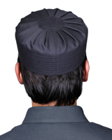 Chapeau de prière musulman Umar Kufi personnalisé avec logo, accessoires en polyester, vente en gros, couvre-chef islamique pour hommes, nouveau design