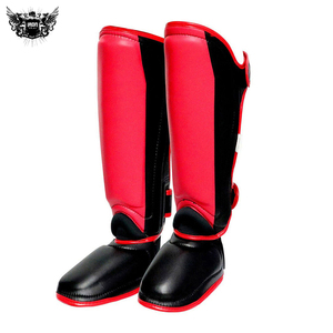 Protection de tibia en cuir OEM professionnelle 2023 pour adulte, personnalisable, pour entraînement de kick-boxing, football et soccer - Product Image 2