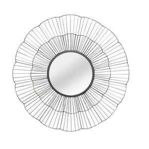 Miroir mural unique de Style tendance pour la maison salon hôtel couloir utilisation décorative miroir mural en métal suspendu - Product Image 6