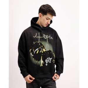 Sudadera con Capucha Utopia 100% Algodón French Terry XS con Cremallera, Estilo Urbano Desgastado, Patrón Liso, Etiqueta Personalizada, Sudadera Oversize - Product Image 2