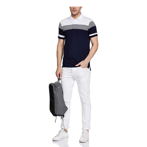 Nouveaux polos pour hommes, design uni, 100% coton, séchage rapide et respirant, manches courtes - Product Image 5