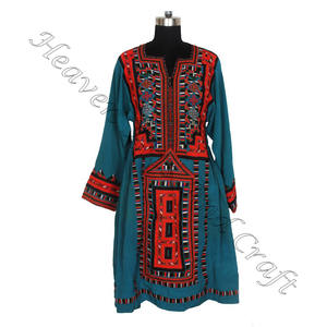 BDR040 réel Vintage Banjara à la main Kuchi Balochi robe bohème Unique robe Vintage à la main bohème Banjara Baluchi robe - Product Image 5
