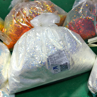 Paillettes en polyester en gros, paillettes fines en vrac, sac de 2 kg pour le corps, le visage, les lunettes, pour les travaux manuels de Noël, la peinture, paillettes KingCh