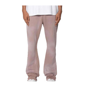 Pantalones de chándal holgados de alta calidad Unisex de diseño único, pantalones de chándal acampanados informales gruesos, servicio OEM - Product Image 1