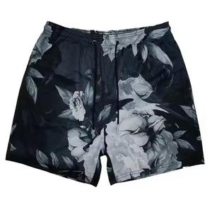 Shorts de basketball pour hommes personnalisés avec logo, taille haute, cordon de serrage, séchage rapide, respirant, 100 % coton, couleur unie - Product Image 5