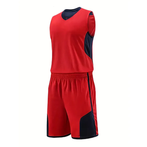 Conjunto de Camiseta y Pantalones Cortos de Baloncesto al por Mayor, Uniforme Deportivo de Equipo, Impresión Personalizada, Tejido de Poliéster Transpirable de Secado Rápido, Práctica, OEM, ODM - Product Image 1
