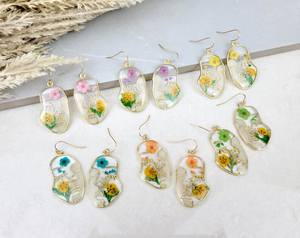 Pendientes de Resina con Diseño Abstracto |   Joyería Artesanal de Moda Vintage Tradicional para Mujer |   Accesorios de Moda para Bodas y Fiestas - Product Image 3