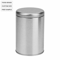 Boîte à thé ronde en métal de qualité alimentaire imprimée sur mesure avec couvercle OEM ODM