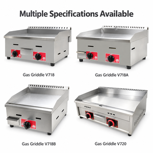 Asador de Gas LPG Comercial de Acero Inoxidable, Fácil de Limpiar, Larga Vida Útil, para Restaurantes, Cocinas, Bares de Carne, Puestos de Comida, Cafeterías - Product Image 5
