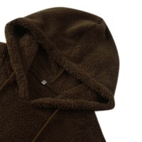 Nouveauté : Pull à capuche surdimensionné pour homme en molleton Sherpa brodé personnalisé, 100 % coton, écologique, pour l'hiver