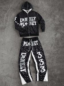 Wholesale Manufacture Matching Tracksuits Jogging Suits Oversized <b>Pullover</b> <b>Men</b> Printing Tracksuit Best Style Fashion OEM - Product Image 5