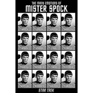 Affiche Star Trek Classics au design moderne, mettant en scène les multiples émotions du commissaire Spock, pour une utilisation murale - Product Image 3