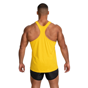 Mens <b>Yellow</b> Muscle Tank Golds Gym Muscle Mens Stringer Tank Top Workout Bodybuilding Sleeveless Training Vest Fitness Wear - Product Image 3