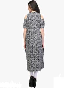 Trendy Polyster Digital Printed <b>Kurta</b> for <b>Women</b> Comfortable and Chic Ideal for Office Parties or Casual Outings From India - Product Image 2