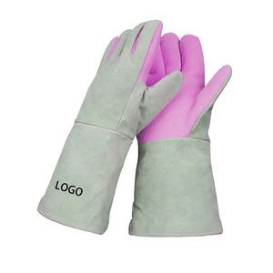 Vêtements de travail avec logo personnalisé de meilleur style, gants de conduite en cuir grain, gants de soudage et de travail résistants à la chaleur - Product Image 3
