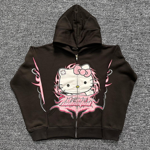 Nuevas sudaderas lisas con serigrafía bordada personalizada, sudaderas sueltas con logotipo personalizado en blanco sublimado para hombre - Product Image 1