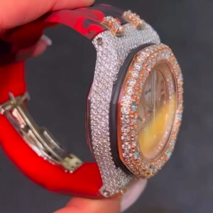 นาฬิกาเพชรโมอิสสำหรับผู้ชาย Miyota 20mm อะนาล็อกทำจากสแตนเลส - Product Image 5