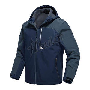 Veste d'hiver Softshell de haute qualité pour hommes, capuche coupe-vent pour les sports de plein air pour la randonnée, la pêche, méthode de tissage non tissé sur le devant - Product Image 1