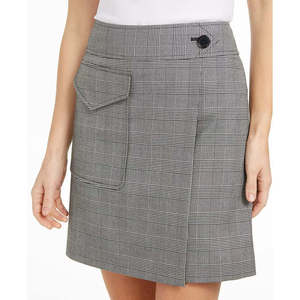 Gonna a fustella finta scozzese Calvin Klein da donna X-Fit slim fit color antracite taglia 2 - Comoda ed elegante - Product Image 3