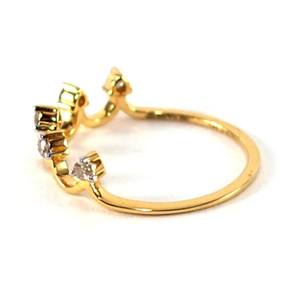 Bague de mariage en diamant cultivé en laboratoire plaqué or 10 carats bague de fiançailles et ensemble de bijoux certifiés GIA et IGI pour les célébrations de fêtes - Product Image 1