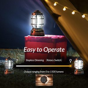 Lanterne de <span class=keywords><strong>Camping</strong></span> rétro Portable en plein air COB, lampe d'urgence Rechargeable par USB, Torches de tente Portable - Product Image 4