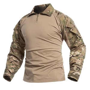 Uniforme de camuflaje transpirable personalizado para hombre, traje informal para caza, Paintball, artes marciales, pantalla frontal con logotipo - Product Image 1