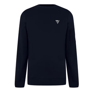 Sudadera lisa de cuello redondo Unisex suministro a granel ropa de calle de moda hombres traje Casual Simple sudadera de gran tamaño hombres ajuste acogedor - Product Image 1