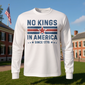 T-shirt vintage a maniche lunghe Senza Reali in America dal 1776 - Prodotto promozionale - Product Image 3