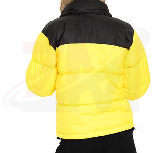 Veste matelassée pour femme de haute qualité avec logo personnalisé imprimé, motif uni, fermeture éclair - Product Image 3