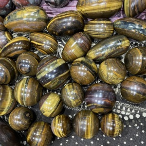 Esfera de Cristal de Ojo de Tigre Amarillo de Alta Calidad, Bola de Piedra Pulida Lisa para Sanación Reiki, Decoración Espiritual para el Hogar y la Oficina - Product Image 6