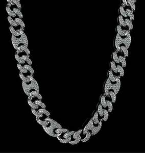 13mm Réel VVS1 Moissanite Diamant Cubain Lien Chaîne BustDown Rappeur Miami Hip Hop Pendentifs Hip Hop Pendentifs - Product Image 1