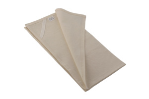 Ensemble 12 serviettes 100% coton couleur naturelle sac à farine brodées tissées de luxe serviettes de cuisine Table avion lin tissu tissu - Product Image 4