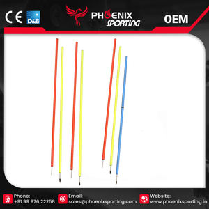 Poste de slalom con resorte central para fútbol, de PVC, para entrenamiento de agilidad, disponible al mejor precio desde India - Product Image 6
