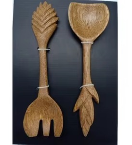 Serveur en bois pour la soupe dans l'hôtel Restaurant Table à manger Ensemble de couverts modernes Vente à chaud Ensemble de couverts en bois - Product Image 1