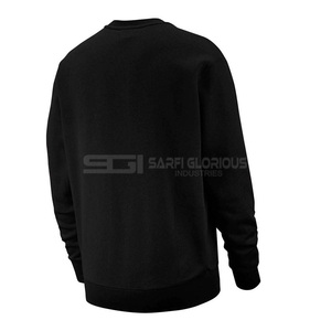 Sudadera con Cuello Redondo para Hombre, Logotipo Personalizado OEM Bordado, 100% Algodón, Felpa, Cortavientos, Sudadera con Capucha - Product Image 5